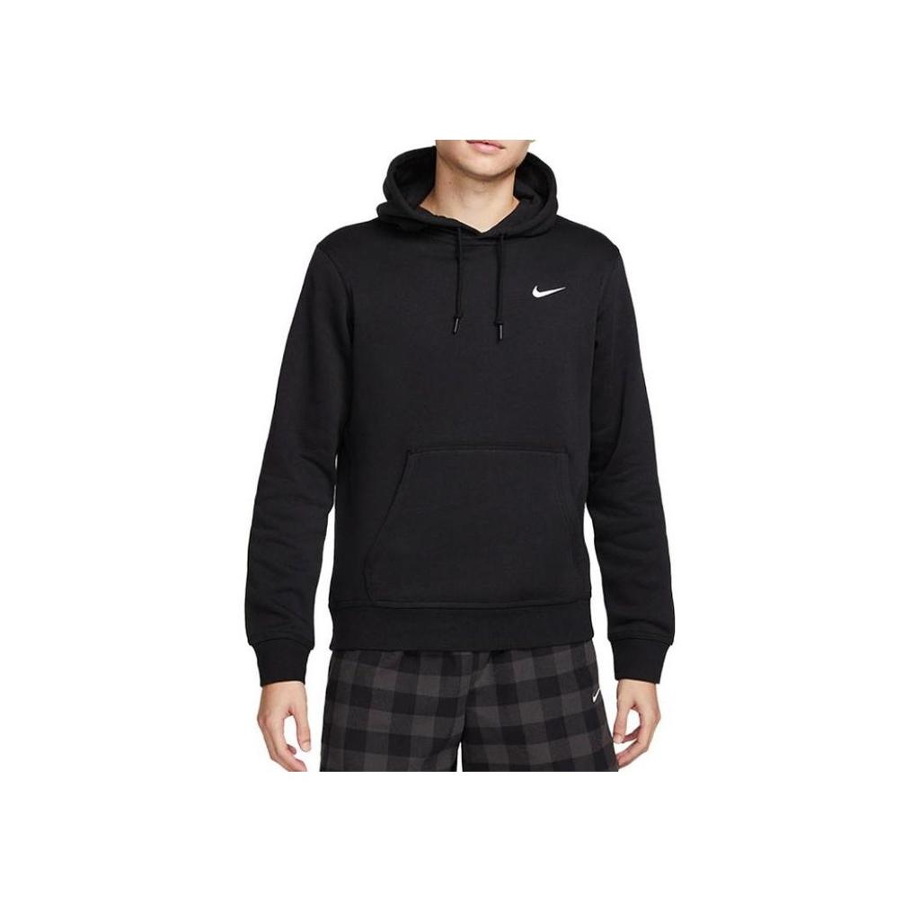 Nike Удобная флисовая толстовка с капюшоном и длинным рукавом, мужская толстовка черного и белого цвета 623453-010