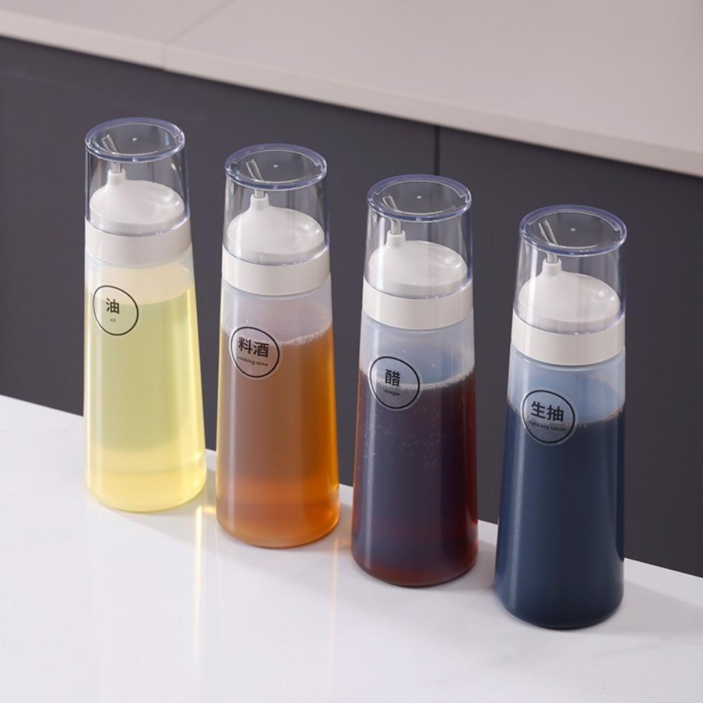 Leak-Proof Condiment Squeeze Bottle Plastic Olive Oil Bottle New Sauce Dispenser Cooking Tool