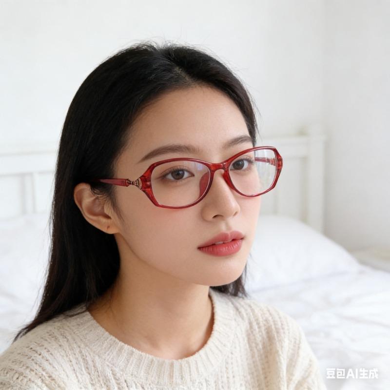 Simple Square Plastic Eyeglass Frame Fashion Trendy Reading Glasses Anti Blue Light Eyewear for Men and Women