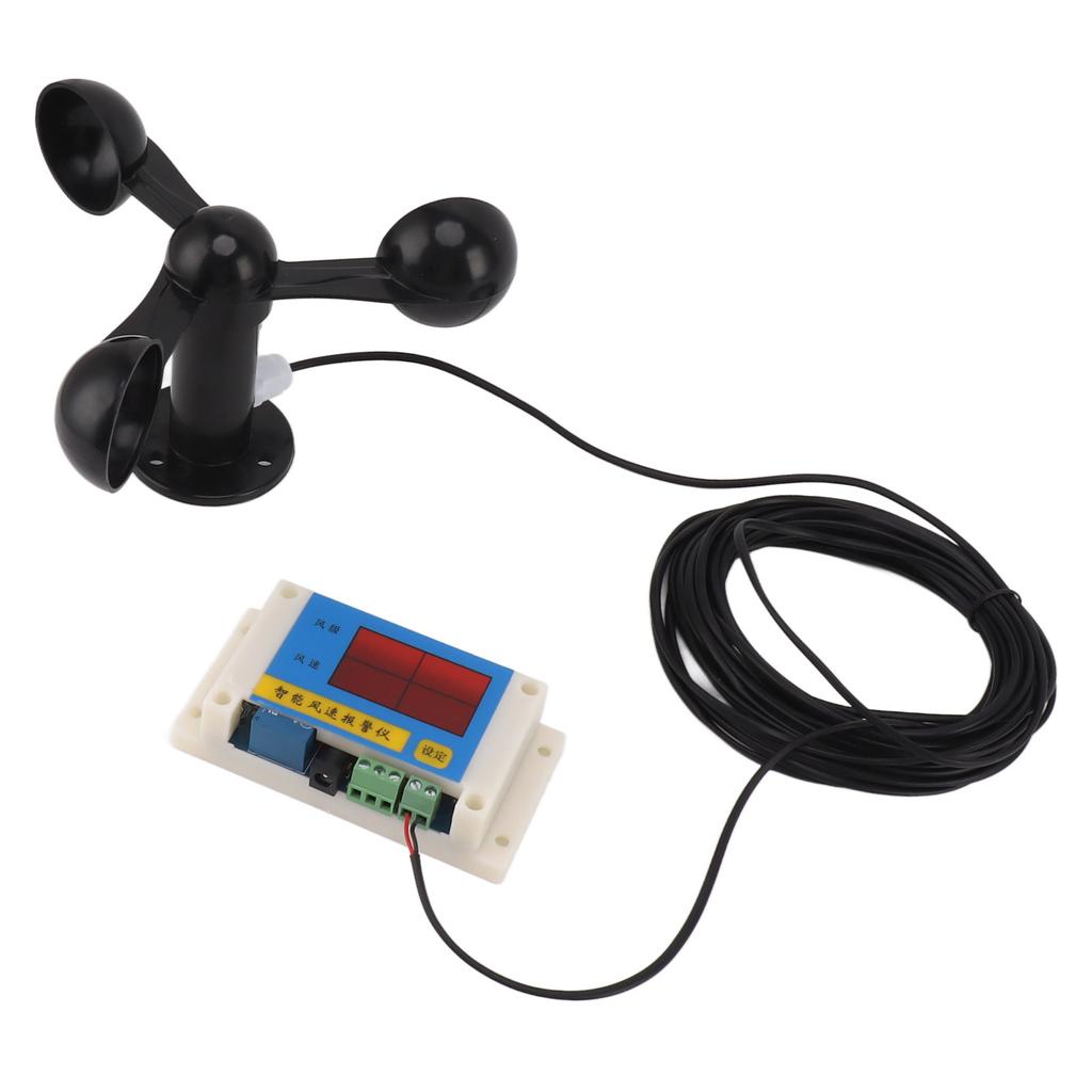 3 Fan Blades Tower Crane Anemometer 3 Blades USB 5V High Accuracy 2?12 Lever Wind Speed Alarm