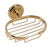 Wall Mounted Metal Soap Holder Antique Bathroom Soap Basket Dish Holder Golden Twist