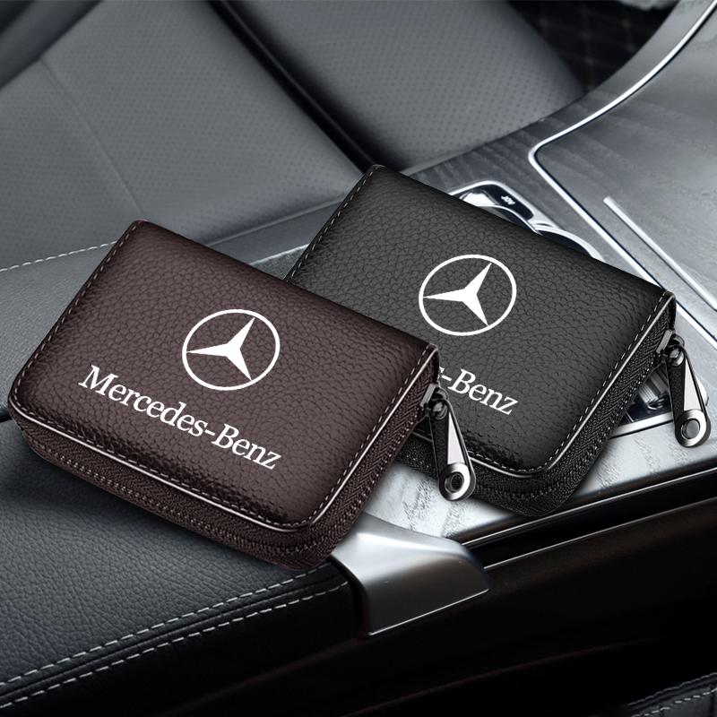 Кошелек для водительского удостоверения, ID-карты, паспорта из натуральной кожи для Mercedes Benz GLA C E S G Class CLA GLK W211 W212 W213, автомобильные аксессуары