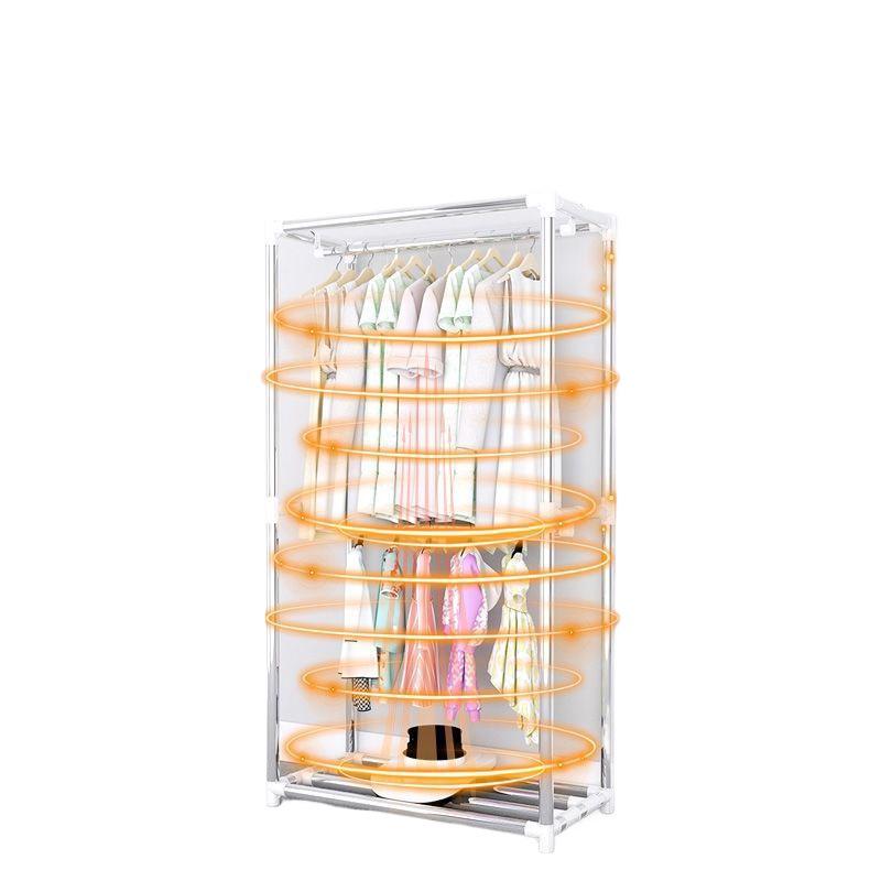 Утолщенный стальной каркас с тканевыми стенками, гардероб для спальни или общежития, зимний стиль