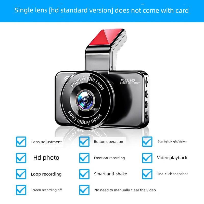 Driving Recorder 2026 New Model, Wire-Free 4K Ultra-High-Definition Night Vision, Front and Rear Dual Cameras, Car-Mounted 360 Panoramic Wifi