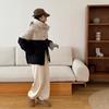 Winter bread clothes color matching couple down cotton clothes men's and women's new removable hat warm thickened coat