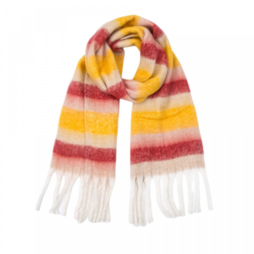 Autumn Winter Tassel Shawl Female Warm Colorful Plaid Scarf