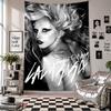 Wall TapestryLady Gaga Art Hanging Cloth Decorative Background Cover for Room Decoration