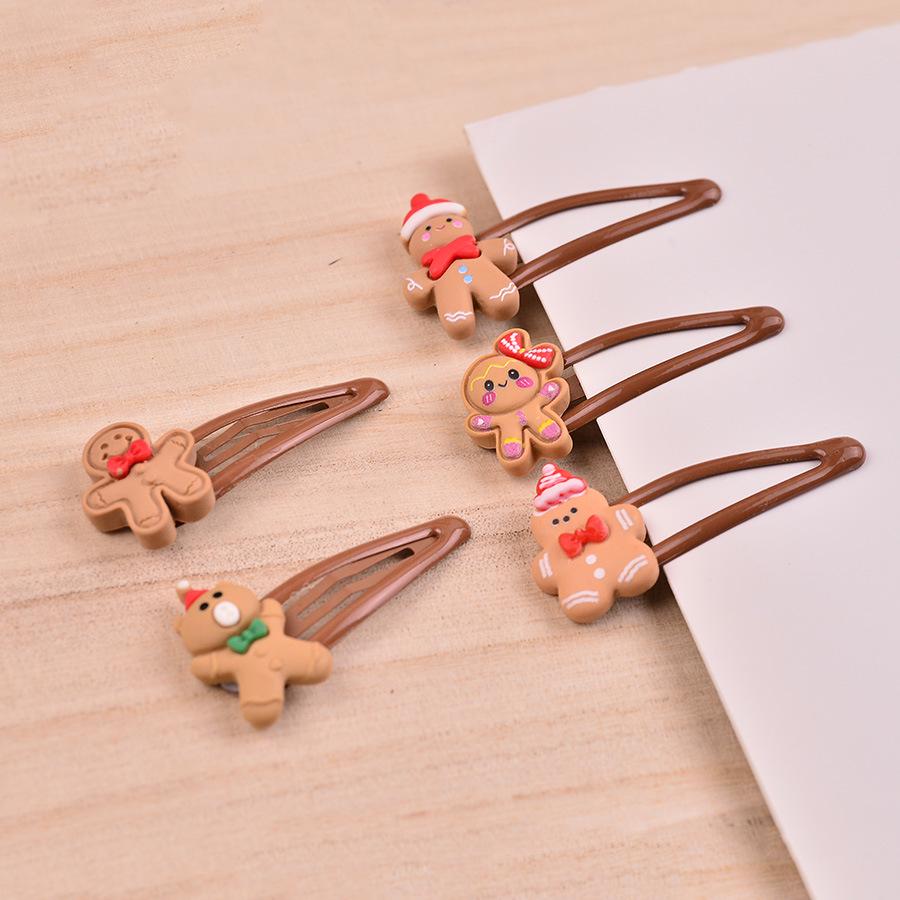Christmas Snowman Cartoon Hair Clip - Cute, Baby-Friendly Holiday Accessory for Kids