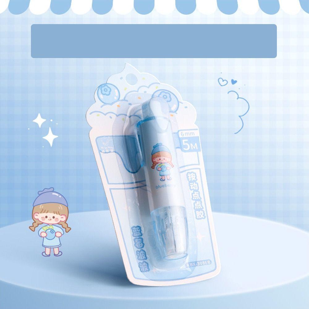 Двусторонняя клейкая лента с нажимом Канцелярские принадлежности Точечный клей Роликовые ленты Точечный клейкий скотч Клей для студентов