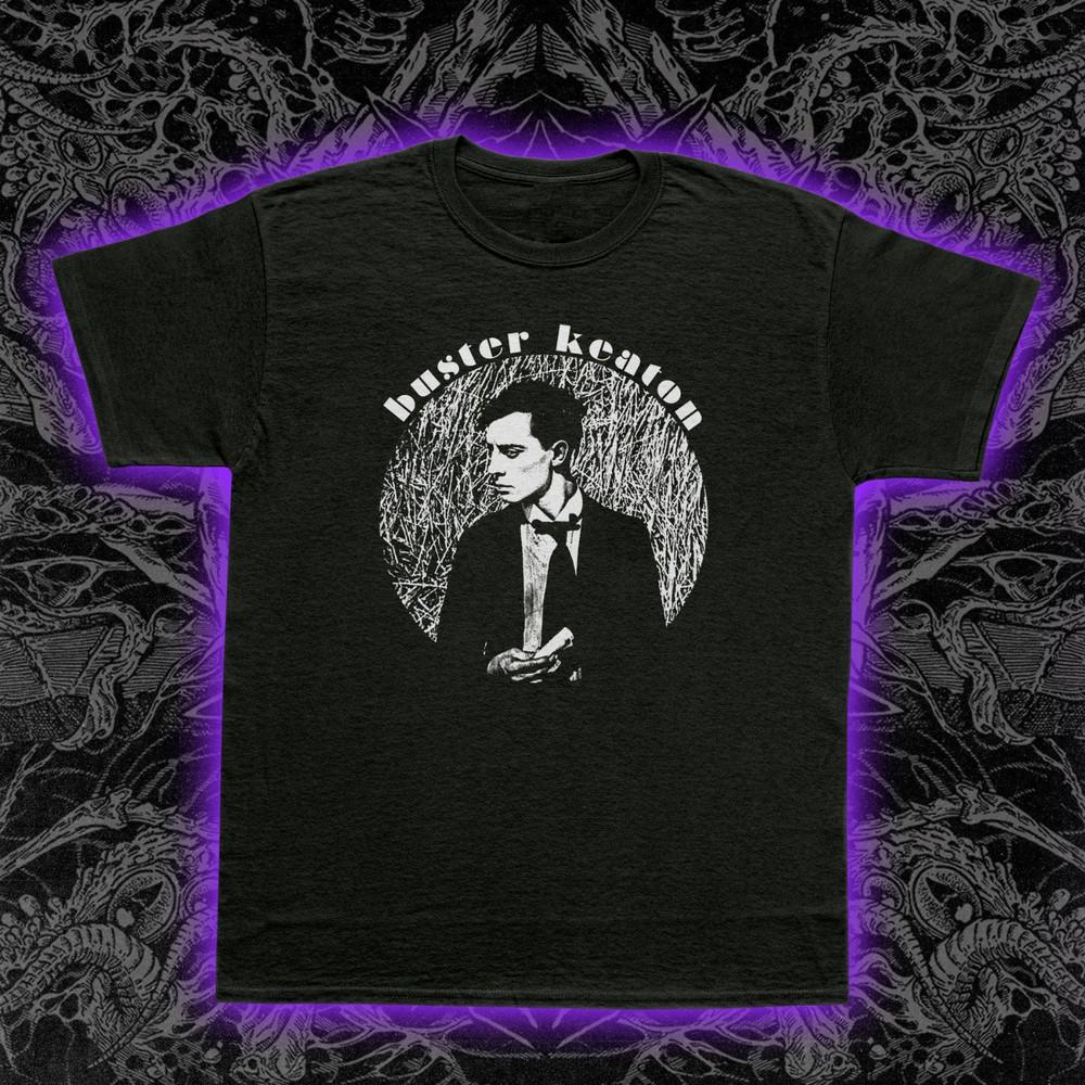 Buster Keaton T-Shirt Silent Film Star Vintage Cinema Graphic Tee Classic Actor