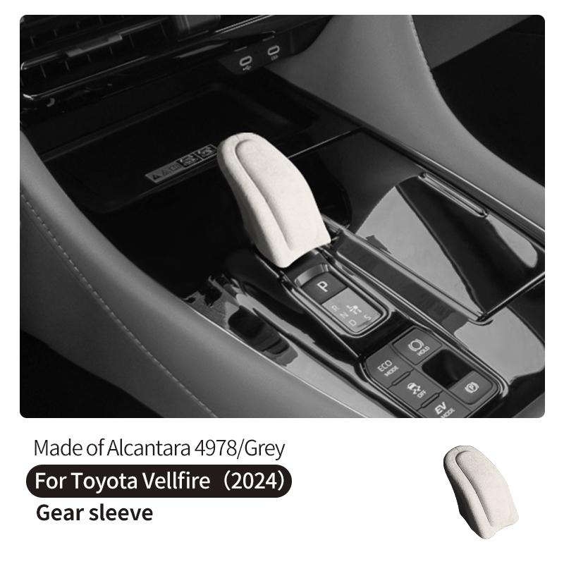 Made of Alcantara For Toyota Vellfire (2024) Car Center Console Panel and Gear Shift Cover Premium Interior Tuning Accessories