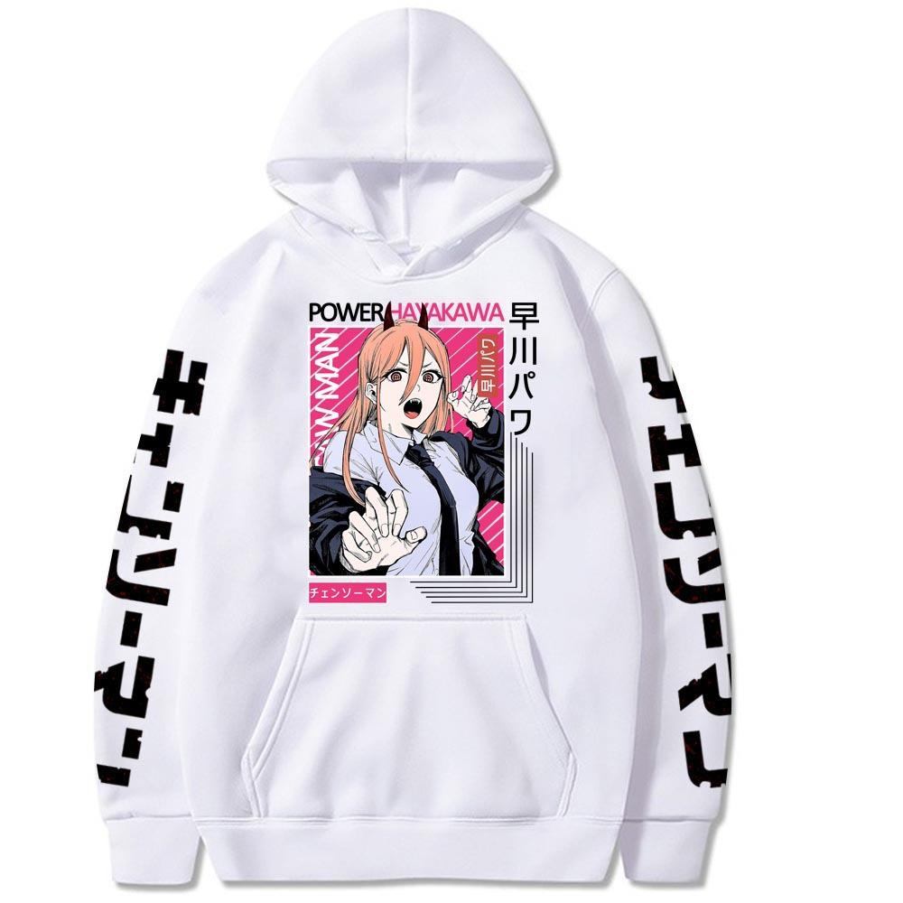 Толстовка с капюшоном Chainsaw Man для мужчин и женщин, повседневная унисекс уличная модная толстовка с капюшоном, осенне-зимняя одежда