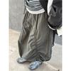 Japanese Retro Drawstring Cargo Skirt Women Street A-line Casual Versatile Comfortable Skirts