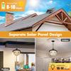 LED Crystal Solar Gazebo Light Solar Powered Shed Pendant Lamp Waterproof Remote Control Security Floodlight Garage Barn Patio