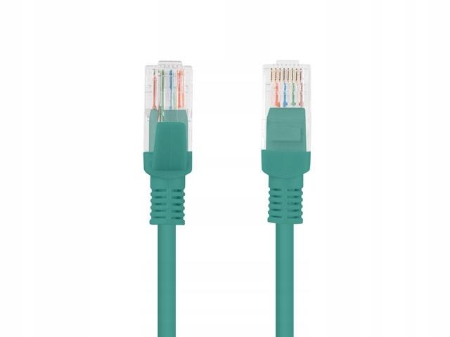 Patchcord Lanberg UTP kat.6 0,25m zielony