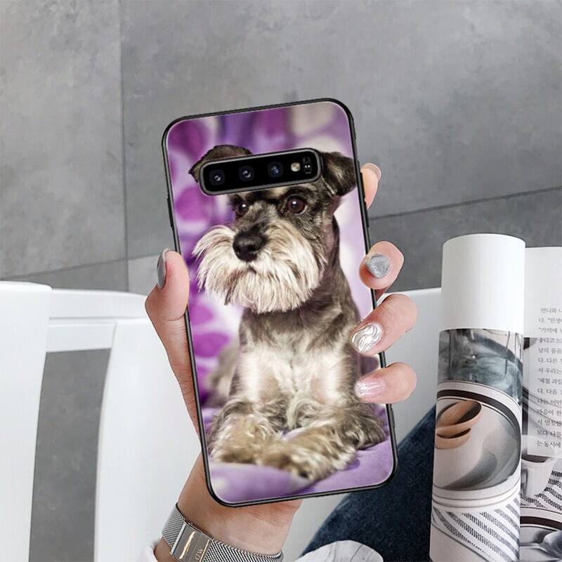 Чехол для телефона с изображением щенка шнауцера для Samsung Galaxy S22 S20 Ultra S20 S22 Plus S21 S10 S9 S8 Plus S10E S20 FE