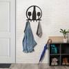 Metal Silhouette Key Hooks - Living Room Wall Decor and Wall-Mounted Holder. Versatile for Keys, Towels, Stylish Decorative Hook
