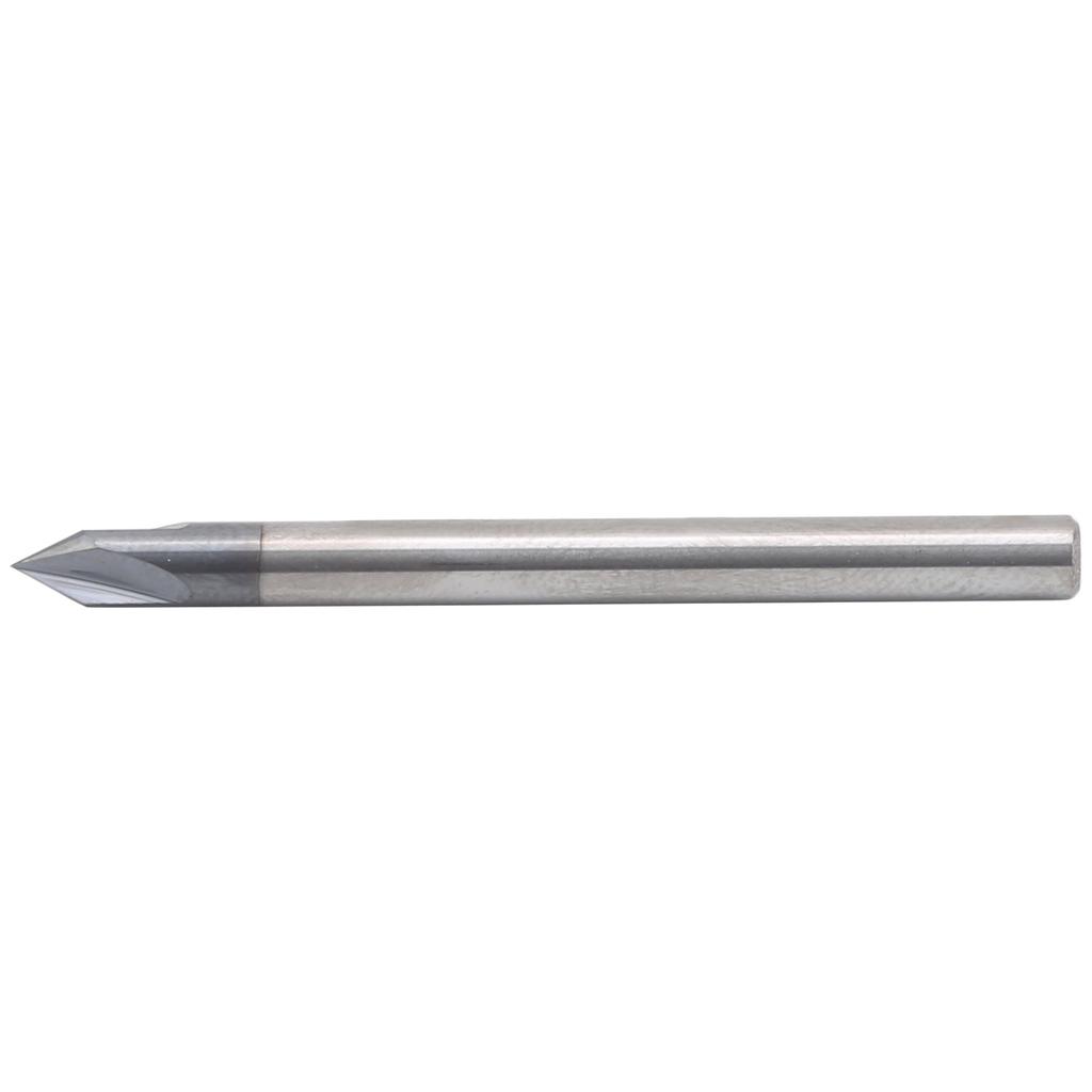 Chamfer End Mill 3 Flute 60 Degrees Milling Cutter Tungsten Steel CNC Carving Polishing Router BitD4 X 60 Degrees