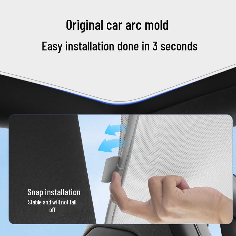 6-Seat Model YL Tesla Sunroof Sunshade Curtain for Optimal Sun Protection