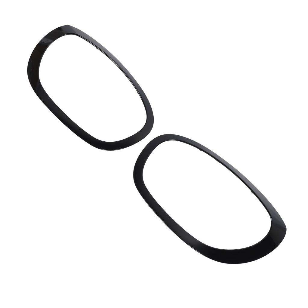 Headlamp Trim Ring Cover 1 Pair Black Headlight Trim Ring Stylish Look 51138739352 Fade Proof for F60 Countryman 2017 To 2024