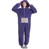 CHALAN Teletubbies Kigurumi Fluffy Flannel Set for Extra Warm Winter Cozy Size Recommended Height Pajamas, One-Piece Adults, Pajamas, Unisex, Couples'