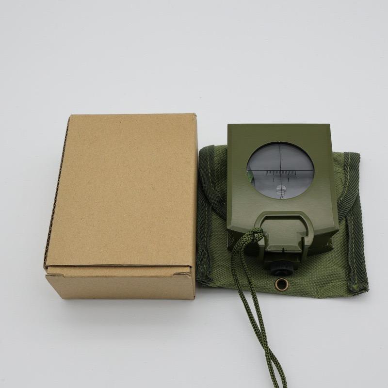 Professional Metal Multifunctional Compass Outdoor Travel Adventure Ruler Level Inclinometer Glow-in-the Dark Magnifying Glass