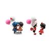 Resin Cartoon Couples Model Toys Home Decor Kiss Balloon Action Figure Dashboard Figure