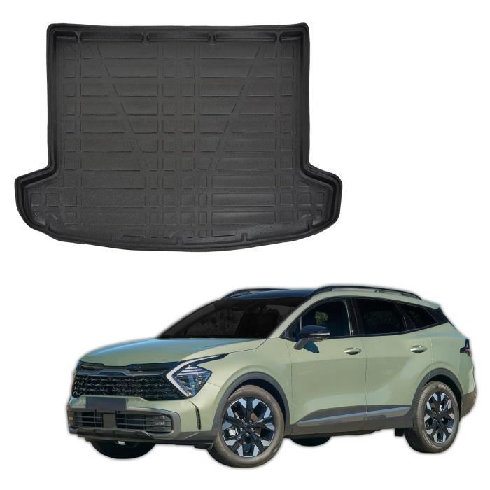 Tapis de Coffre SCOUTT Kia Sportage 2022, Sur Mesure, Toutes Saisons, Antidérapant