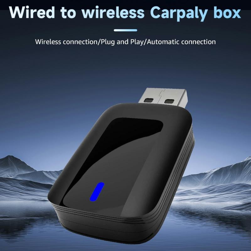 2 In1 Wireless CarPlay Android Auto Wireless Adapter Smart Mini AI Box WiFi Fast Connect for Toyota Nissan Ford Chevrolet Suzuki Plug and Play