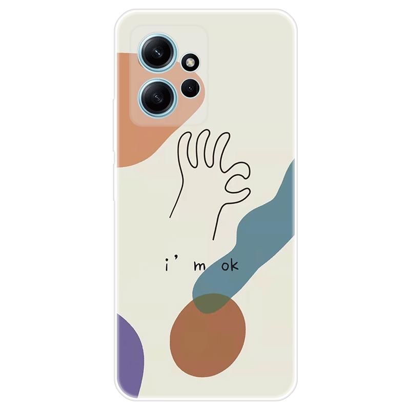 Для Xiaomi Redmi Note 12 Note12 4G чехол Мягкая силиконовая задняя крышка Мультяшный чехол для телефона Разнообразие