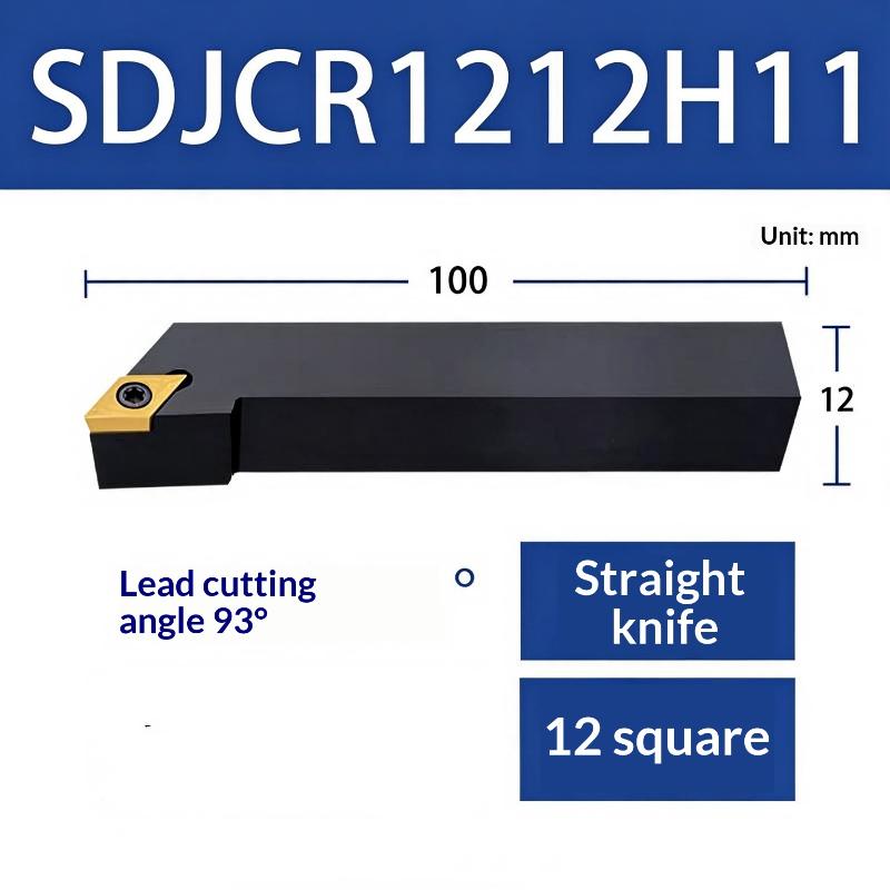 Внешний держатель токарного инструмента с ЧПУ Sdjcl2020K11 / Sdjcr1616H07 (Угол въезда 93°) Для ромбовидных вставок Изысканное исполнение