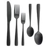 10 шт (2set) Черный матовый набор столовых приборов, нож, вилка, ложка, набор столовых приборов, набор десертной посуды, набор столовой посуды из нержавеющей стали, кухонное серебро