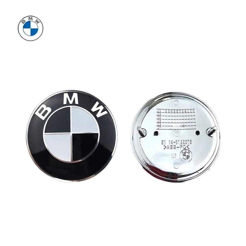 BAAY1 New 2025 1pcs 82mm 74mm Car Emblem Badge Hood Front Rear Trunk Logo for Bmw E46 E39 E38 E90 E60 Z3 Z4 X3 X5 X6 51148132375 Bmw E