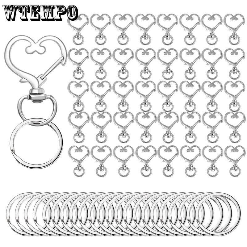WTEMPO Металлические брелки в форме сердца в виде лобстера. Товары для рукоделия. Креативные подарки своими руками. Аксессуары. Идеально подходит для дня рождения, свадьбы и многого другого!