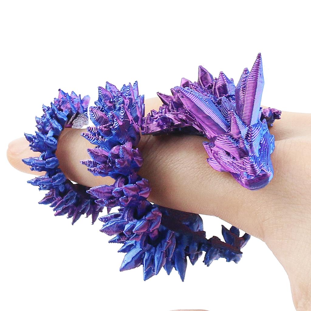 3D-печатное яйцо дракона, PLA драгоценный камень, хрустальные украшения дракона, декоративное соединение, подвижный хрустальный драгоценный камень дракона