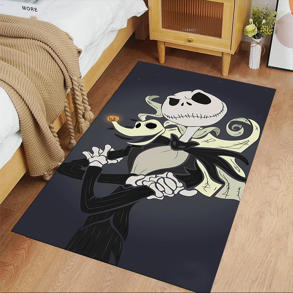 Jack Skellington Carpet Perfect for Dormitory Kitchen Playrooms Outdoor Antislip Carpet Anime Office Decor Spiritual Gift
