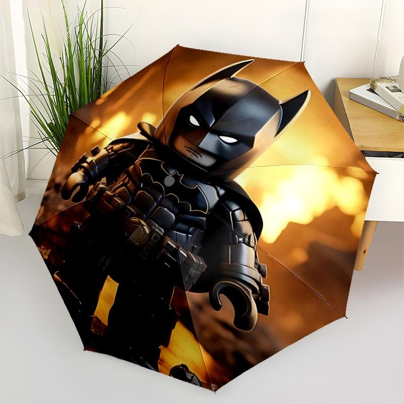 1 шт. Автоматический складной зонт Lego Batman, ветрозащитная конструкция с 8 спицами, легкий дорожный зонт для женщин/мужчин 42