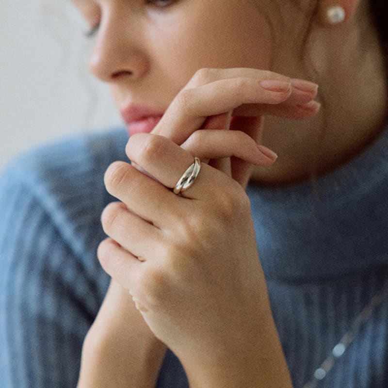 NORMALLEE [Серебро 925] Кольцо Маранг