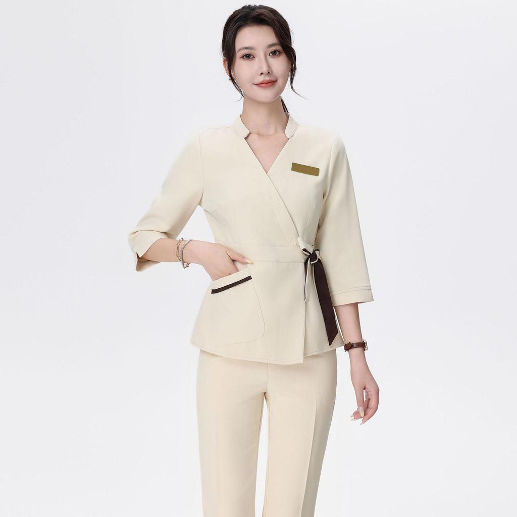 Платье с рукавом до локтя для косметологов, терапевтов салонов красоты и спа