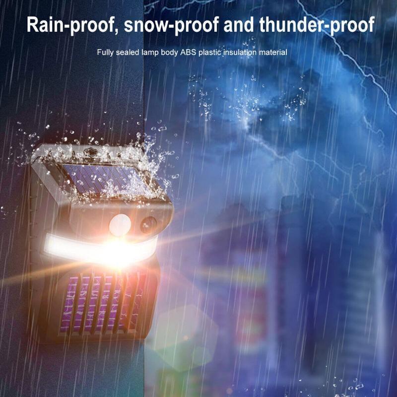 Лампа от насекомых и комаров на солнечной энергии Fly Zapper Motion Садовый настенный светильник