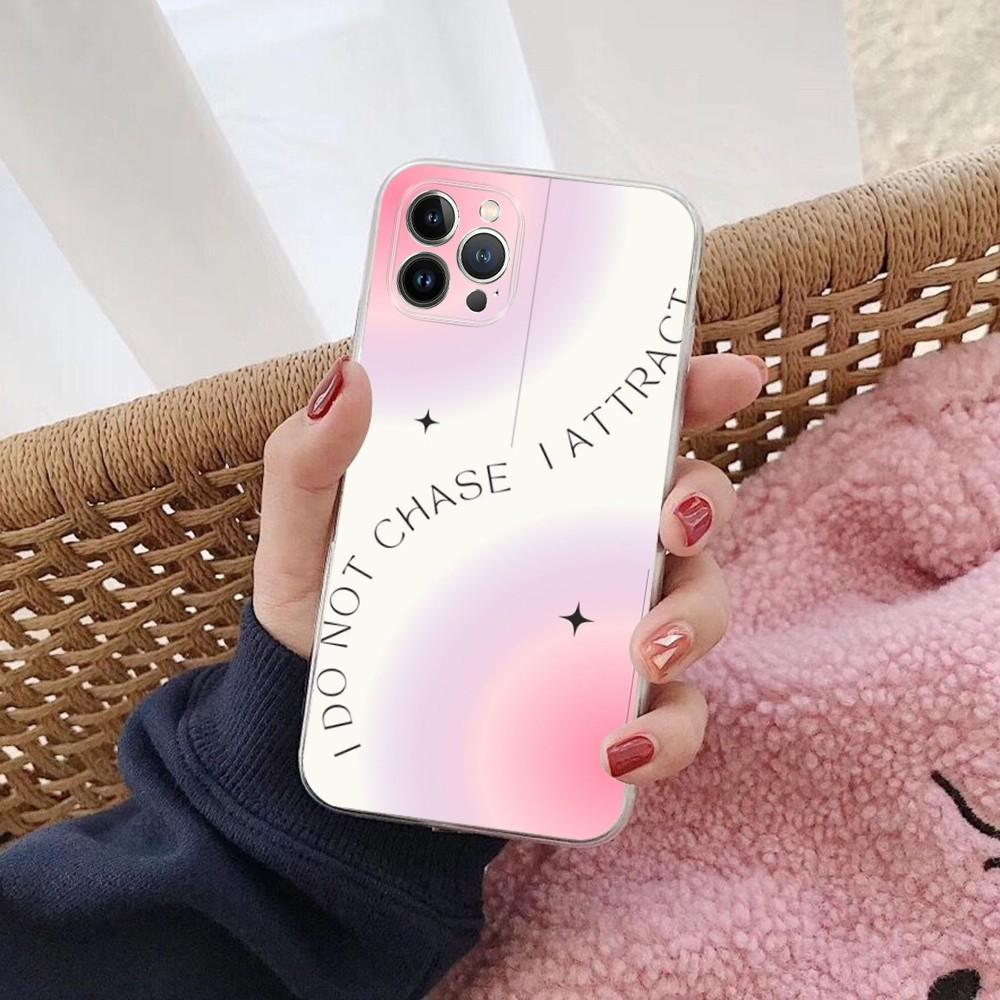 Чехол для телефона 'Аура Цитаты' для iPhone 15 14 11 12 13 Mini Pro XS Max Чехол 6 7 8 Plus X XR SE 2020 Funda Shell