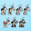 Фото повседневного наряда BTS и Мультяшный Двойной Брелок-Подвеска из Акрила, Bangtan Boys Реальное Фото + Соответствующий Мультяшный Брелок, Подвеска на Сумку для Фанатов Kpop ARMY