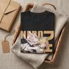 Винтажная футболка Fate Stay Night Неро Клавдий Унисекс С круглым вырезом С коротким рукавом Одежда 100% Хлопок Летние Топы