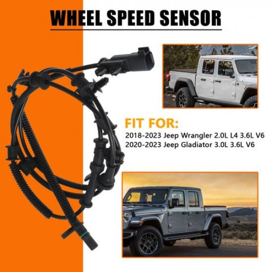 Wheel Speed Sensor Black Fits for 21 Jeep Gladiator 3.6L V6