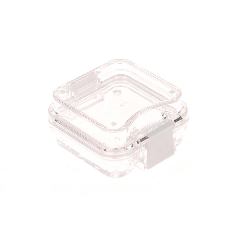 Коробка для хранения зубных протезов с пленкой, для зубных коронок и мостов, без слотов, пластиковая прозрачная коробка для зубов, стоматологическая мембранная коробка