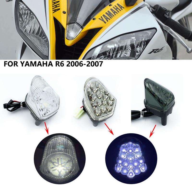 Светодиодный габаритный огонь переднего центра для мотоцикла для Yamaha YZF R6 2006-2007