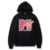 MTV Music Television Худи с принтом арбуза Модная толстовка с принтом Хип-хоп Повседневная Унисекс Осень Зима Флисовые топы Sudaderas