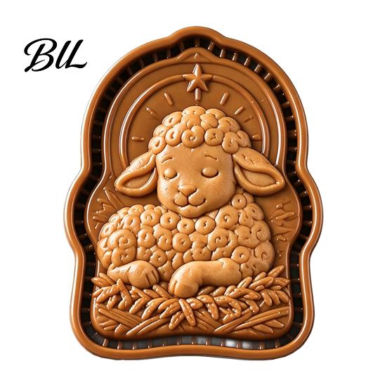 Fondant Decorating Tools Christmas Mini Pie Mold, Festive Faith Inspired Dough Press And Cookie Makers Cutter, Religious Stamp for Seasonal