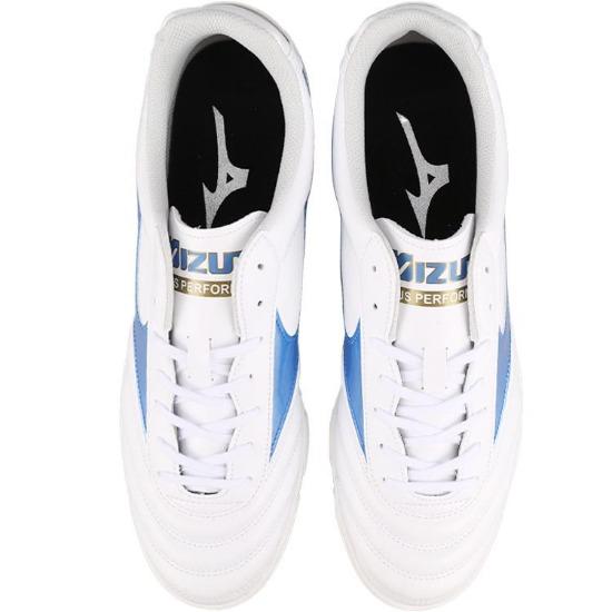 Mizuno Удобные Модные Универсальные Нескользящие Футбольные Бутсы Мужские Кроссовки Бело-Синие P1GD241625