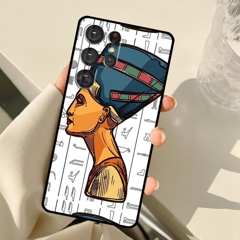 Египет Нефертити Анкх Чехол Для Samsung Galaxy S24 Ultra S21 S22 S23 S25 Ultra S9 S10 Plus S20 FE S25 FE Задняя Крышка